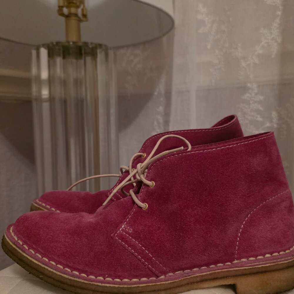 Kate Spade Pink Suede Desert Boots Women’s
